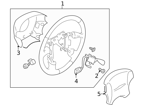 Steering Wheel & Trim for 2007 Subaru Legacy #0
