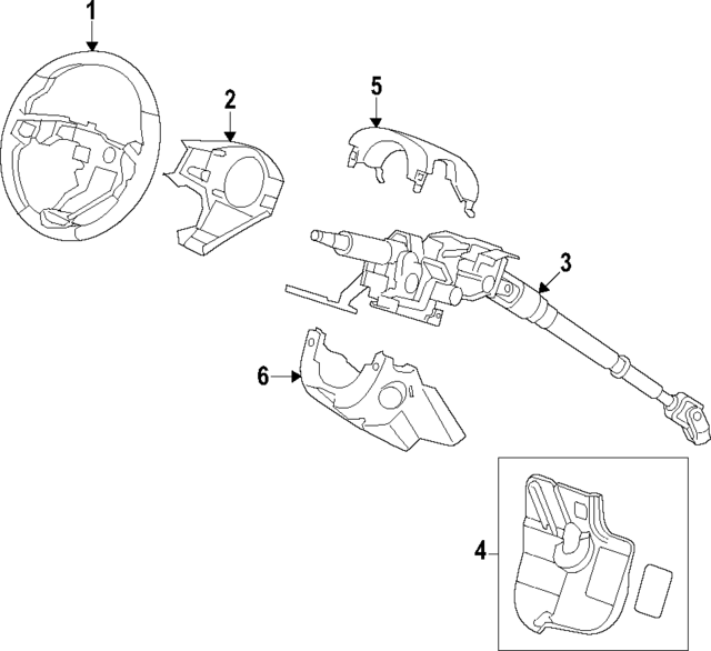 78501TLBF00ZA - : Steering Wheel for Honda Image