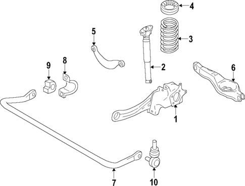 Rear Suspension for 2009 Volvo S80 #0