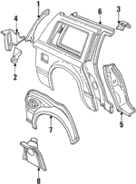 E1FZ7428073A - Body: Extension for Ford: Escort | Mercury: Lynx Image