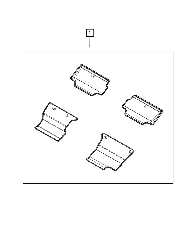 7LM861X7AB - : Floor Mat Kit for Mopar Image