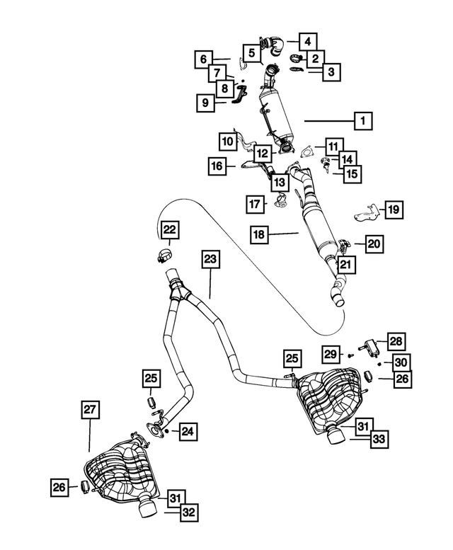 68330215AA - Exhaust: Exhaust Pipe for Mopar Image