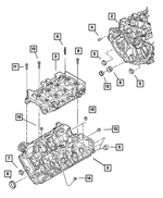 6102156AA - Engine 3.7L Six Cylinder: Hex Flange Head Screw for Mopar Image