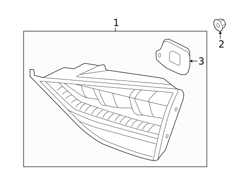 Tail Lamps for 2015 Hyundai Genesis #1
