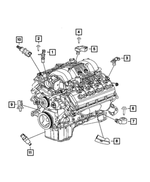 6510013AA - Electrical: Hex Head Bolt And Washer for Mopar Image