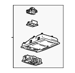 9L3Z18519A70CB - Body: Overhead Console for Ford: F-150 Image