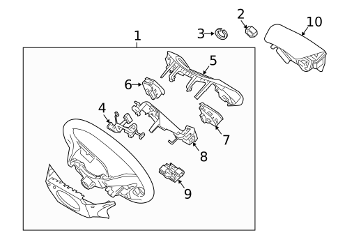 Steering Wheel & Trim for 2012 Kia Optima #1