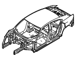 9J0800701BGRV - Body: Body Assembly for Porsche: Taycan Image