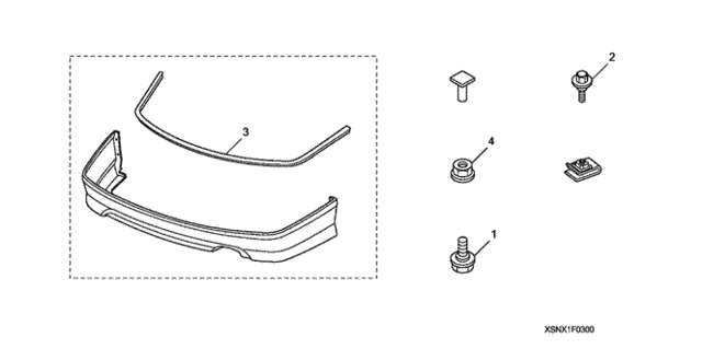 Rear Under Spoiler (2) for 2010 Honda Civic #0