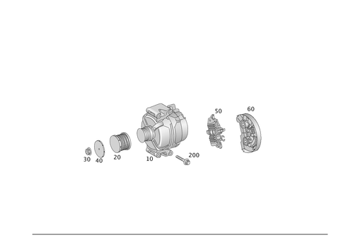 Alternator for 2013 Mercedes-Benz GL450 #0