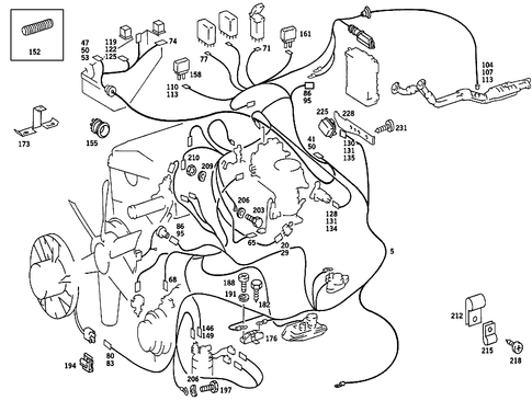 Engine Cable Harness for 1991 Mercedes-Benz 190E #3
