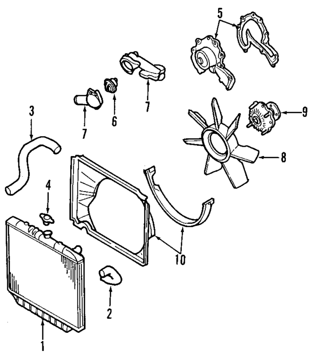 8943751712 - : Radiator Coolant Hose for Acura Image