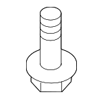 9008015077 - Body: Bumper Cover Retainer Screw for Lexus: ES250, ES300, ES300h, ES330, ES350, GS F, GS200t, GS300, GS350, GS430, GS450h, GS460, GX470, GX550, IS F, IS200t, IS250, IS300, IS350, IS500, LC500, LC500h, LS430, LS460, LS500, LS500h, LS600h, LX570, LX600, LX700h, NX250, NX350, NX350h, NX450h+, RC F, RC200t, RC300, RC350, RX300, RX330, RX350, RX350h, RX350L, RX400h, RX450h, RX450h+, RX450hL, RX500h, RZ300e, RZ450e, TX350, TX500h, TX550h+ Image