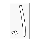 678660C020 - Body: Center Pillar &amp; Rocker Weatherstrip for Toyota: Sequoia, Tundra Image