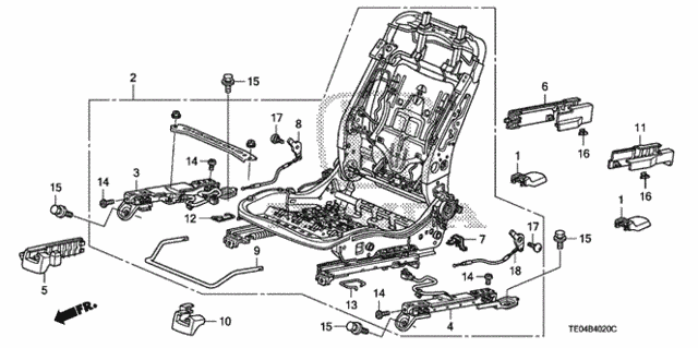 Front Seat Components (R.) for 2010 Honda Accord #0