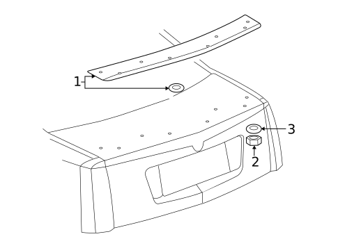 Spoiler for 2005 Cadillac STS #0