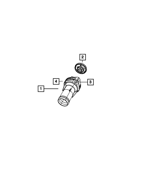 68349251AA - Cooling: Thermostat Housing for Mopar Image