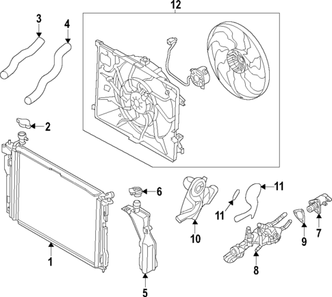 Water Pump for 2019 Genesis G70 #2