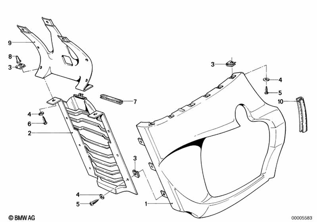 46630025401 - Frame and Mounting Parts: Engine Covering Left Prime Coated -  for BMW-Motorrad Image