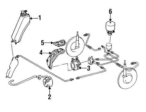 Auto Leveling Components for 1993 Mercedes-Benz 600SL #1