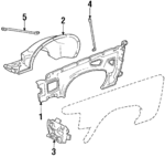 1626597 - Body: Inner Panel for Cadillac: Seville Image
