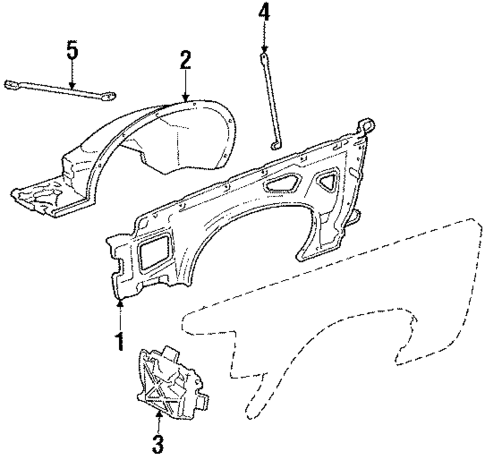 Inner Components for 1985 Cadillac Seville #1