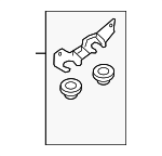 13718607951 - Engine: Resonator Bracket for BMW Image