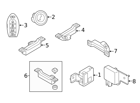 Keyless Entry Components for 2024 INFINITI Q50 #0