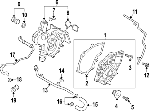 Water Pump for 2025 Porsche Macan #0