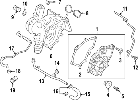 Water Pump for 2020 Porsche Macan #0