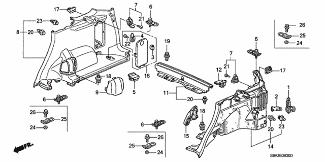 Side Lining for 2004 Honda CR-V #0