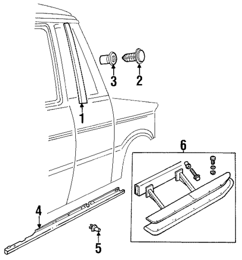 Exterior Trim - Pillars for 1994 Land Rover Discovery #0