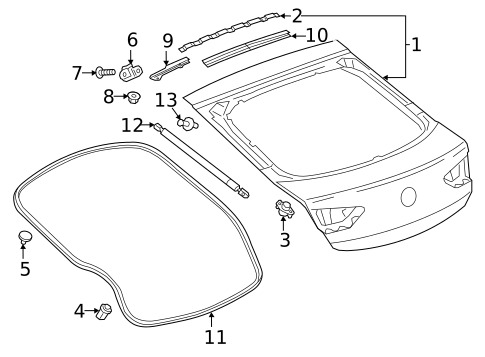 Gate & Hardware for 2019 Buick Regal Sportback #0