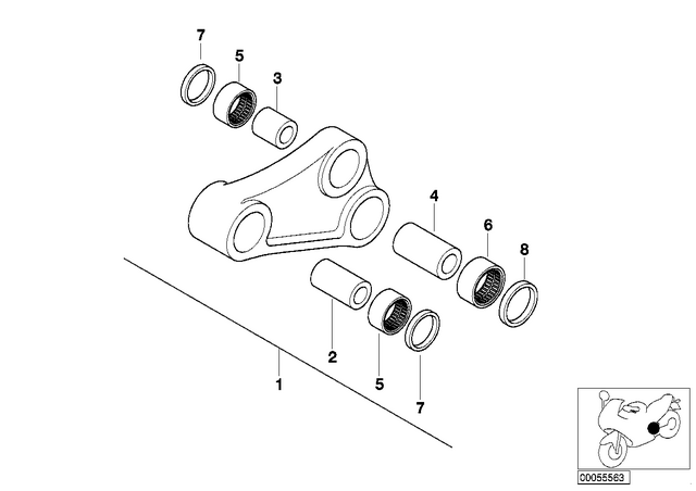33537650097 - : Gasket Ring - D=22X28X4 for BMW-Motorrad Image