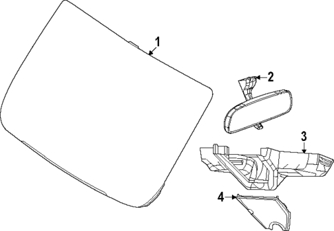 Glass - Windshield for 2025 Ram ProMaster EV #0
