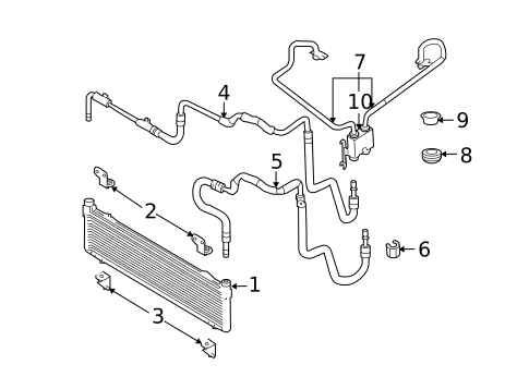 Trans Oil Cooler for 2009 Lincoln MKX #0