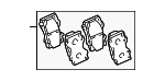 446560220 - Brakes: 1998-2002 Toyota Land Cruiser - Brake Pads Front for Toyota: Land Cruiser Image