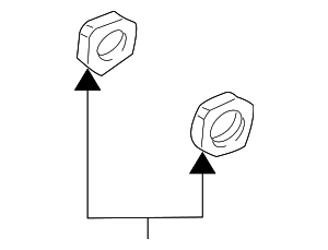 4352160011 - : Axle Nut (Left, Right, Front) for Toyota Image