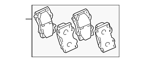 446560220 - : Brake Pads Front for Toyota Image