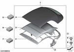 54347421640 - : Mounting Kit, Convertible Top Fabric for BMW Image