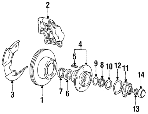 Front Brakes for 1995 Land Rover Defender 90 #0