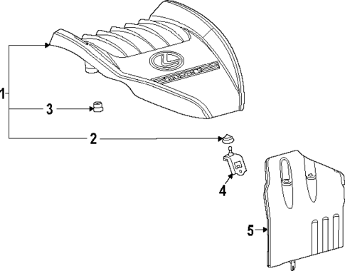 Engine Appearance Cover for 2024 Lexus NX350 #0