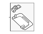 29781007019H43 - Body: Sun-visor for Mercedes-Benz Image