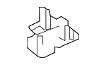 2068214600 - Body: Sun-visor Plate for Mercedes-Benz Image