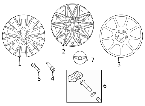 Wheels for 2025 Genesis G80 #0