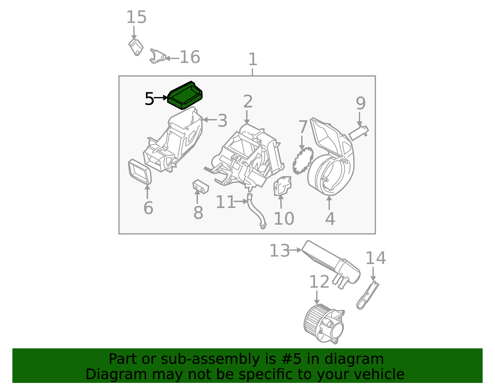 2008-2012 Nissan Pathfinder A/C Evaporator Core Case Seal 27287-ZS00A ...