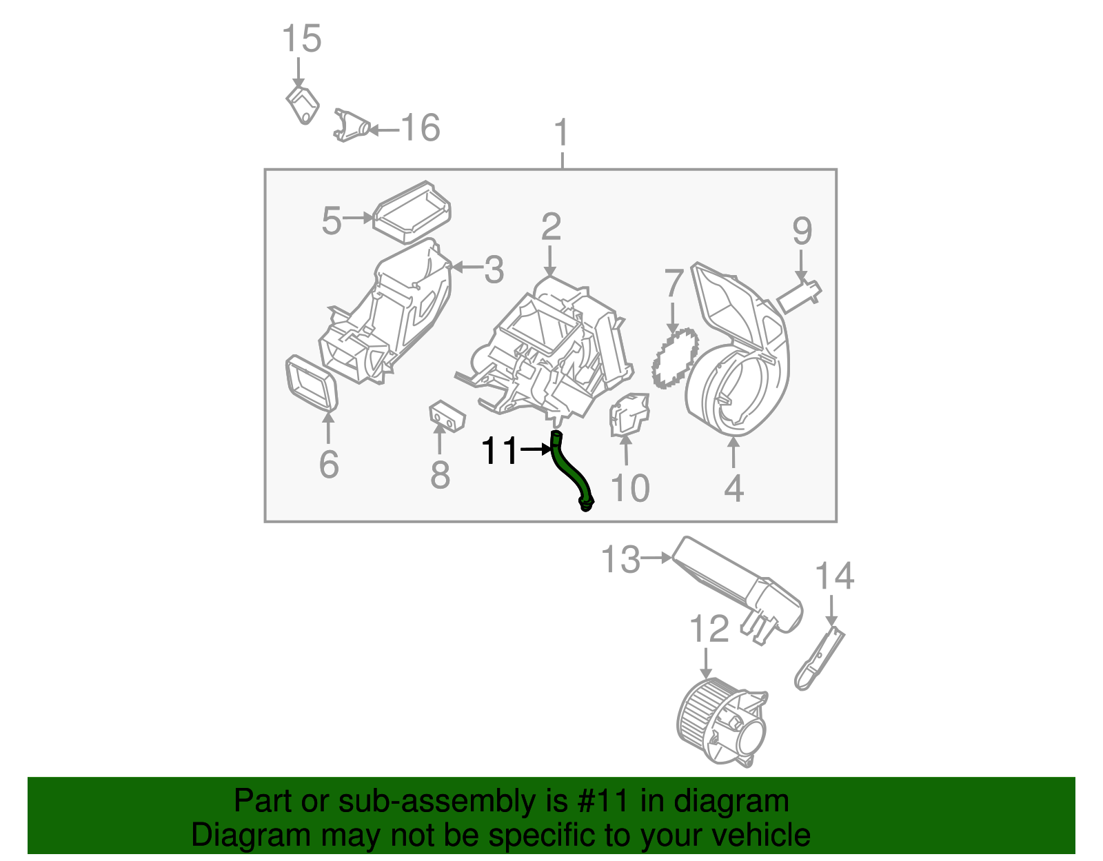 Drain Hose - Nissan (92590-ZS00A)