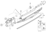 61627074477 - : Wiper Blade for BMW Image