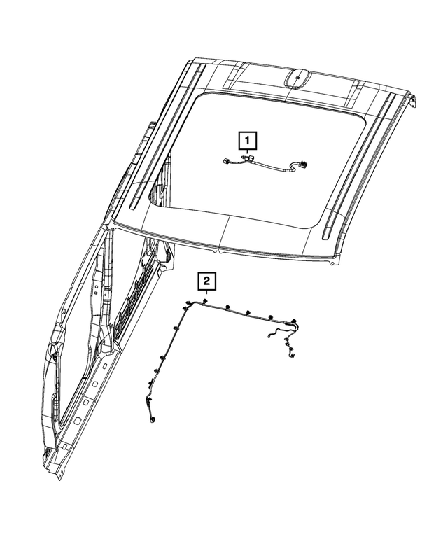 68357675AA - Electrical: Sunroof Wiring for Mopar Image