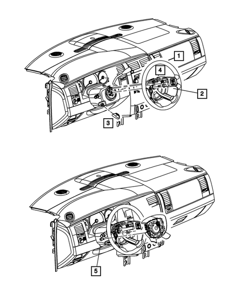 Steering Wheel for 2009 Chrysler Aspen #0